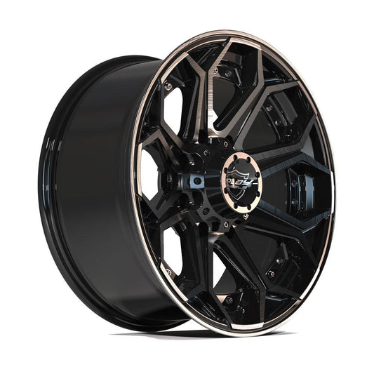 4PLAY Wheels 4P80R Gloss Black w/ Brushed Face & Tinted Clear