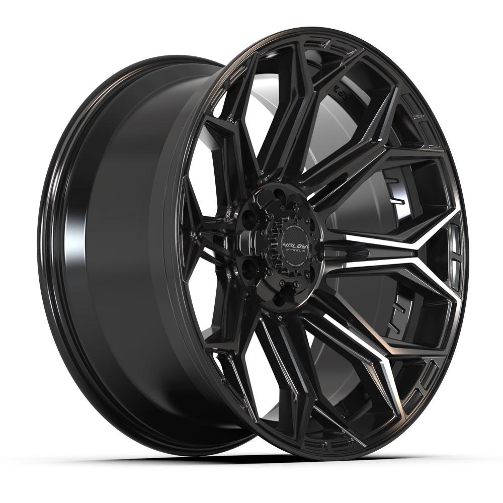 4PLAY 4P83 22x10 6X139.7, 6X135 -18 GLOSS BLACK