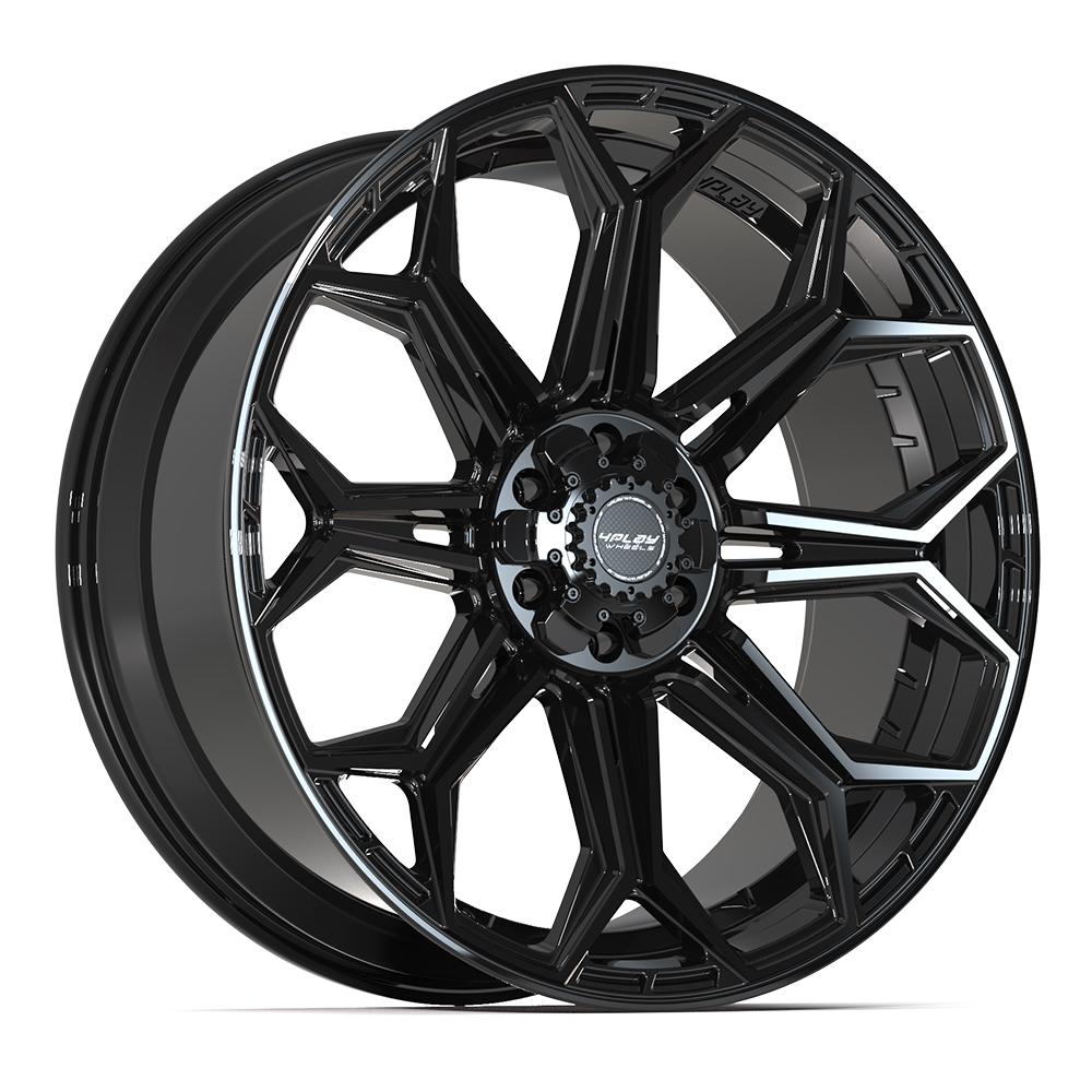 4PLAY 4P83 24x10 6X139.7, 6X135 18 GLOSS BLACK
