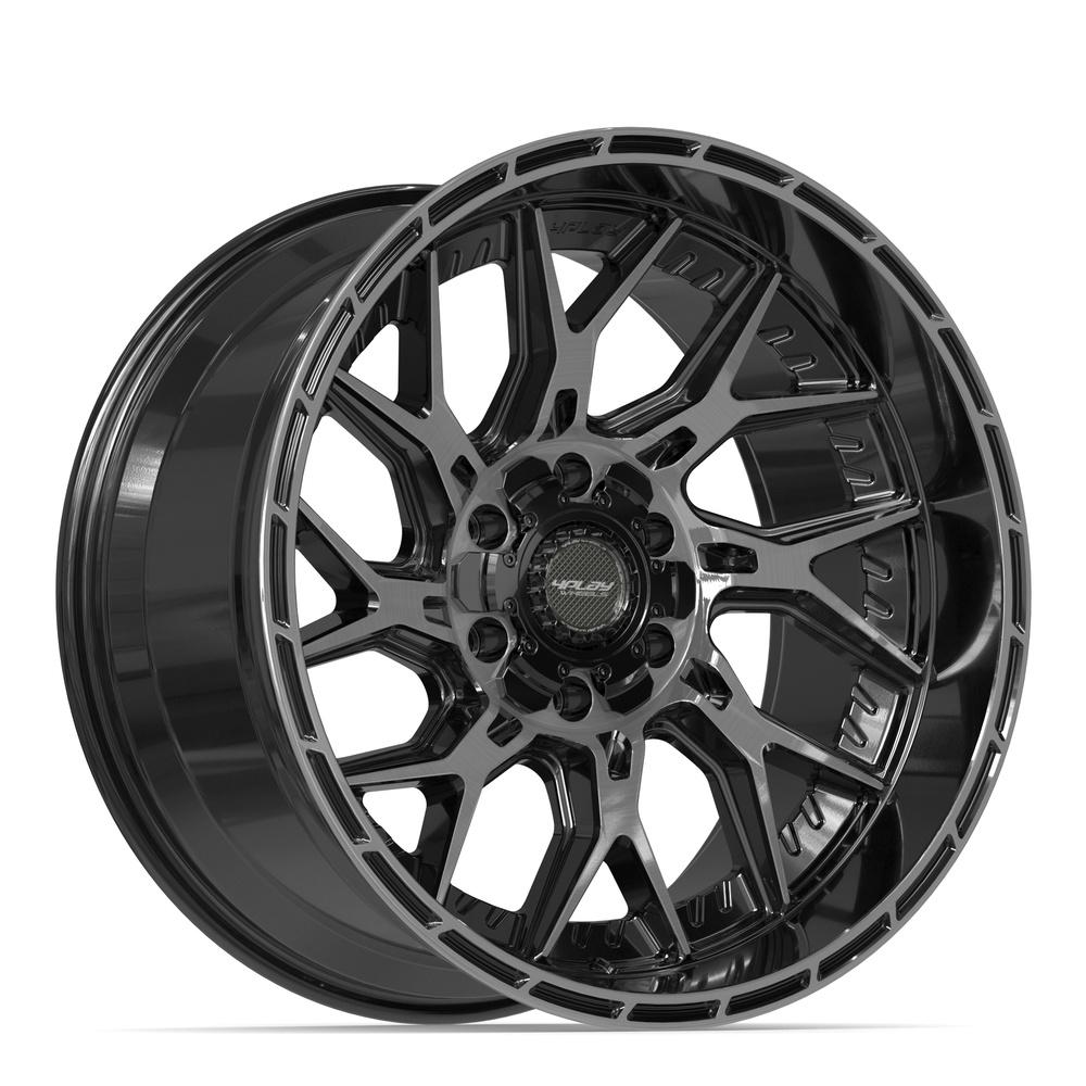 4PLAY 4PL28 Wheel Gloss Black Brushed with Tinted Clear