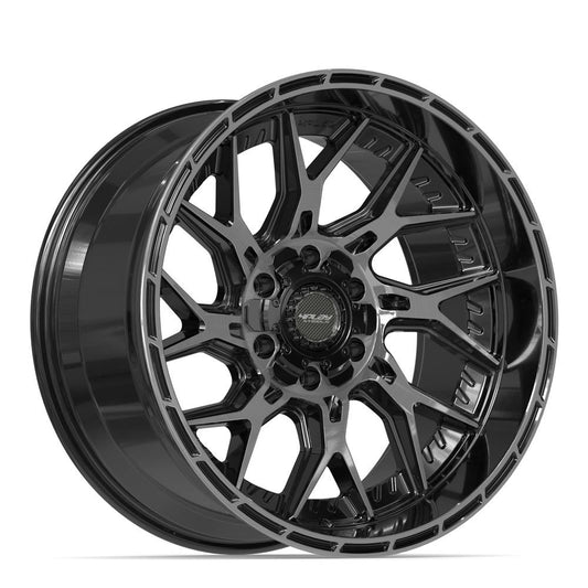 4PLAY 4PL28 Wheel Gloss Black Brushed with Tinted Clear