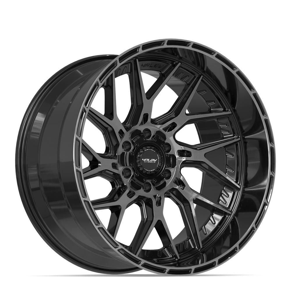 4PLAY 4PL28 Wheel Gloss Black Brushed with Tinted Clear