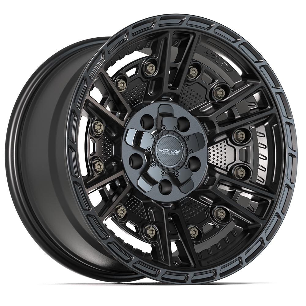 4PLAY 4PS01 17x9 5X127, 5X139.7 -6 SATIN BLACK