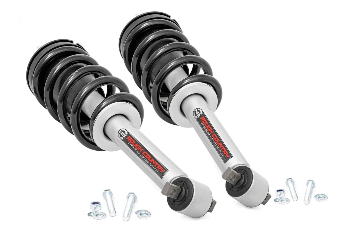 Rough Country Loaded Strut Pair | 3.5 Inch Lift | Chevy/GMC 1500 (14-18 & Classic)