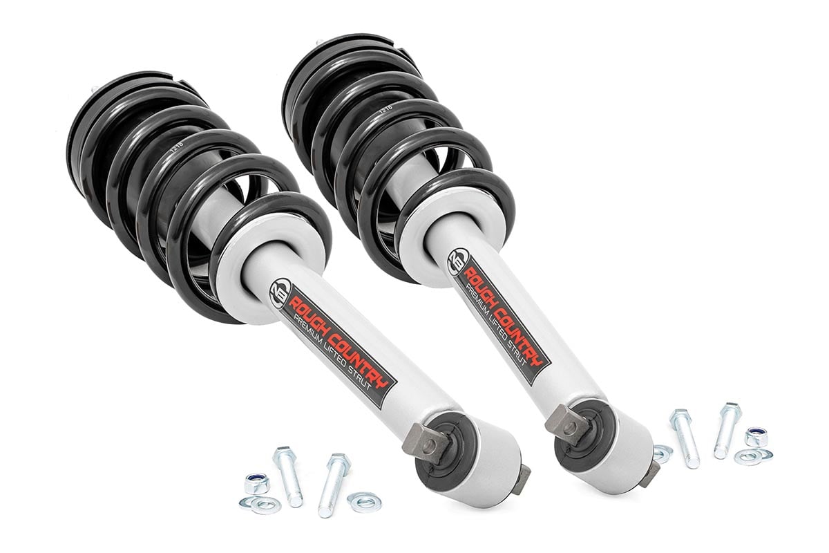 Rough Country Loaded Strut Pair | 7 Inch | Chevy/GMC 1500 2WD/4WD (14-18 & Classic)