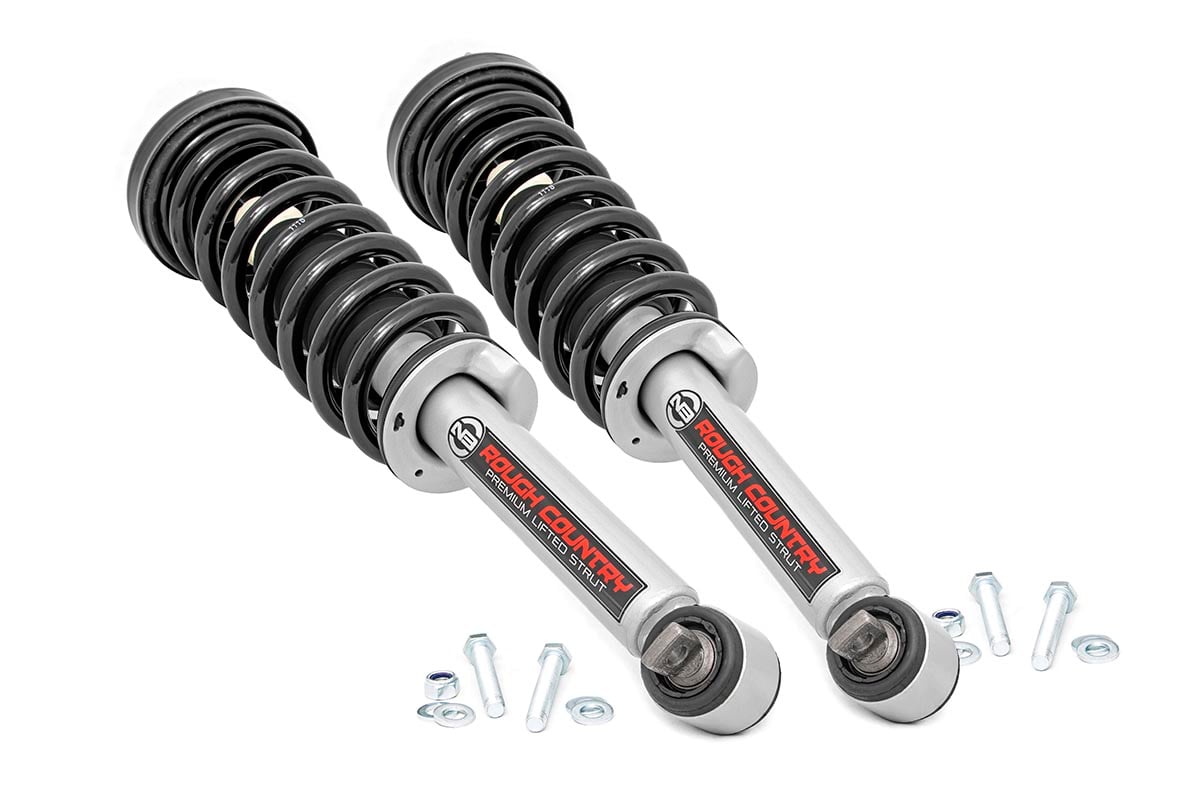 Rough Country N3 Leveling Struts | 2 Inch | Loaded Strut | Ford Ranger 4WD (2019-2023)