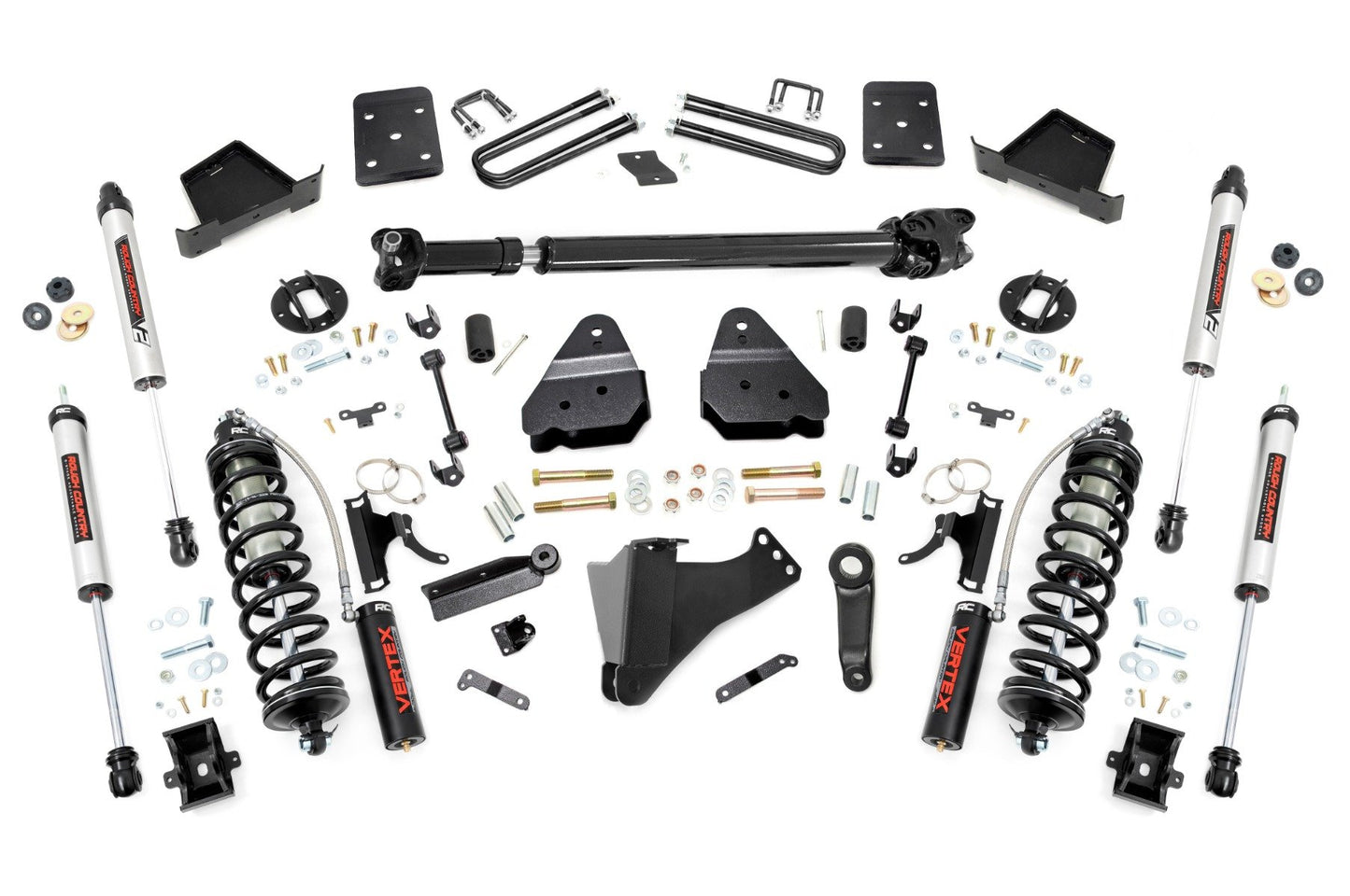 Rough Country 4.5 Inch Lift Kit  |  FR D/S  |  C/O V2 | Ford F-250/F-350 Super Duty (17-22)