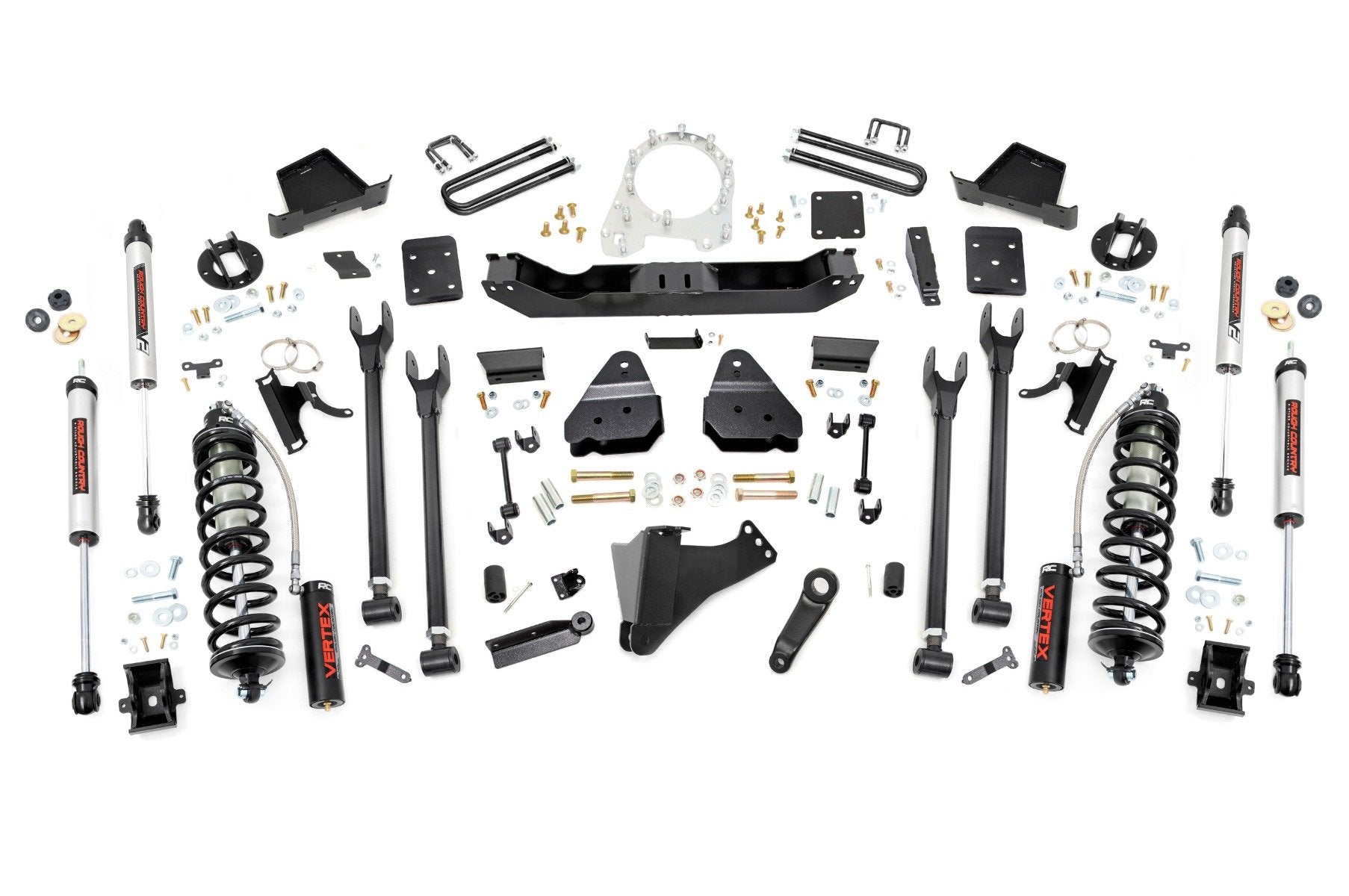 Rough Country 6 Inch Lift Kit | Diesel | 4 Link | OVLD | Ford F-250/F-350 Super Duty (17-22)