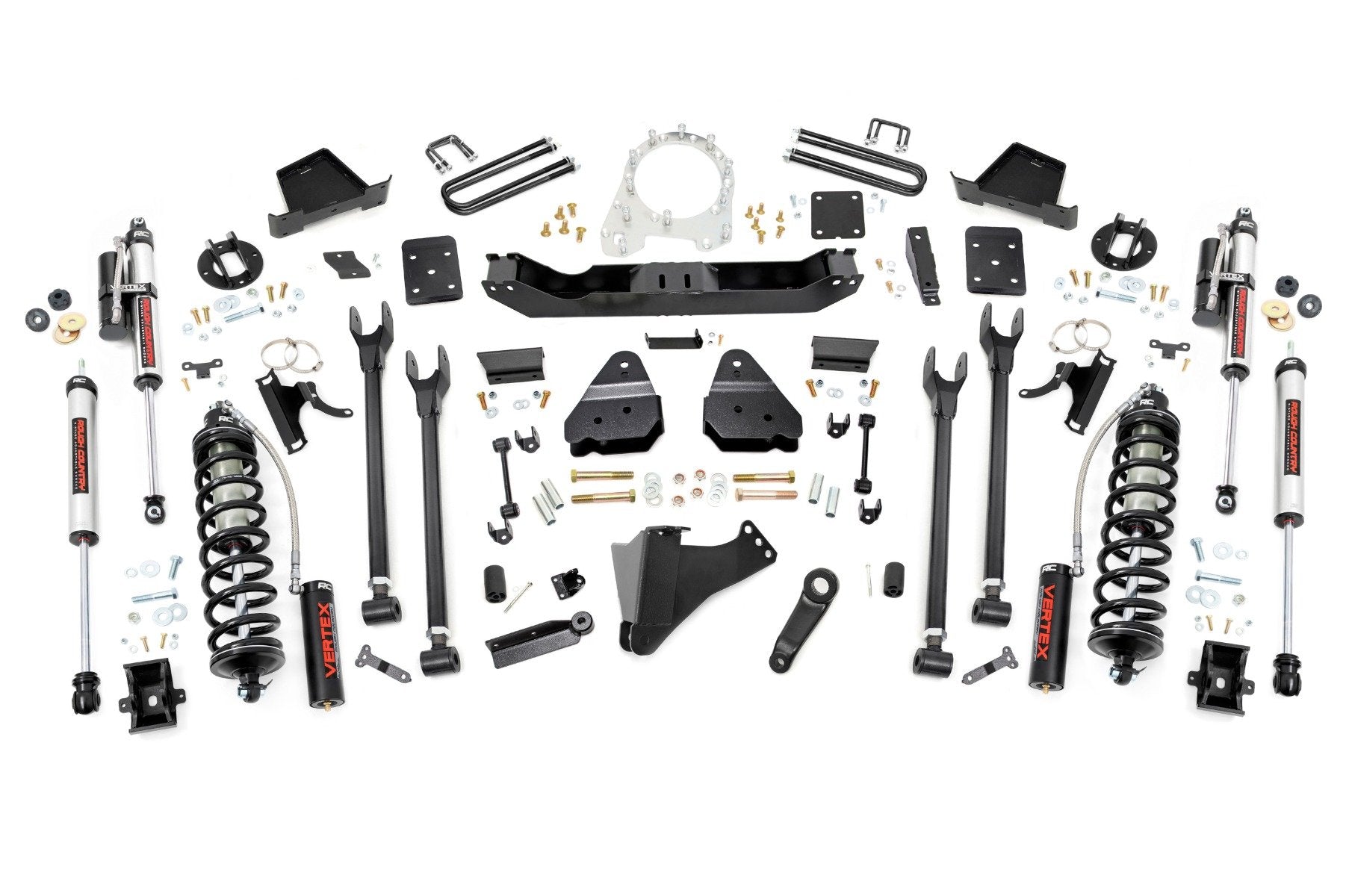 Rough Country 6 Inch Lift Kit | Diesel | 4-Link | C/O Vertex | Ford F-250/F-350 Super Duty (17-22)