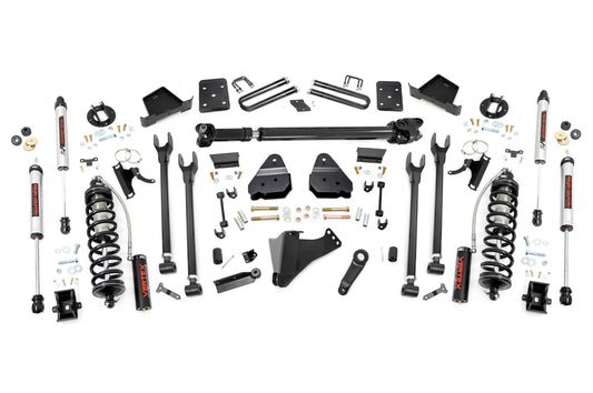 Rough Country 6 Inch Lift Kit  |  Diesel  |  4-Link  |  FR D/S  | C/O V2 | Ford F-250/F-350 Super Duty (17-22)