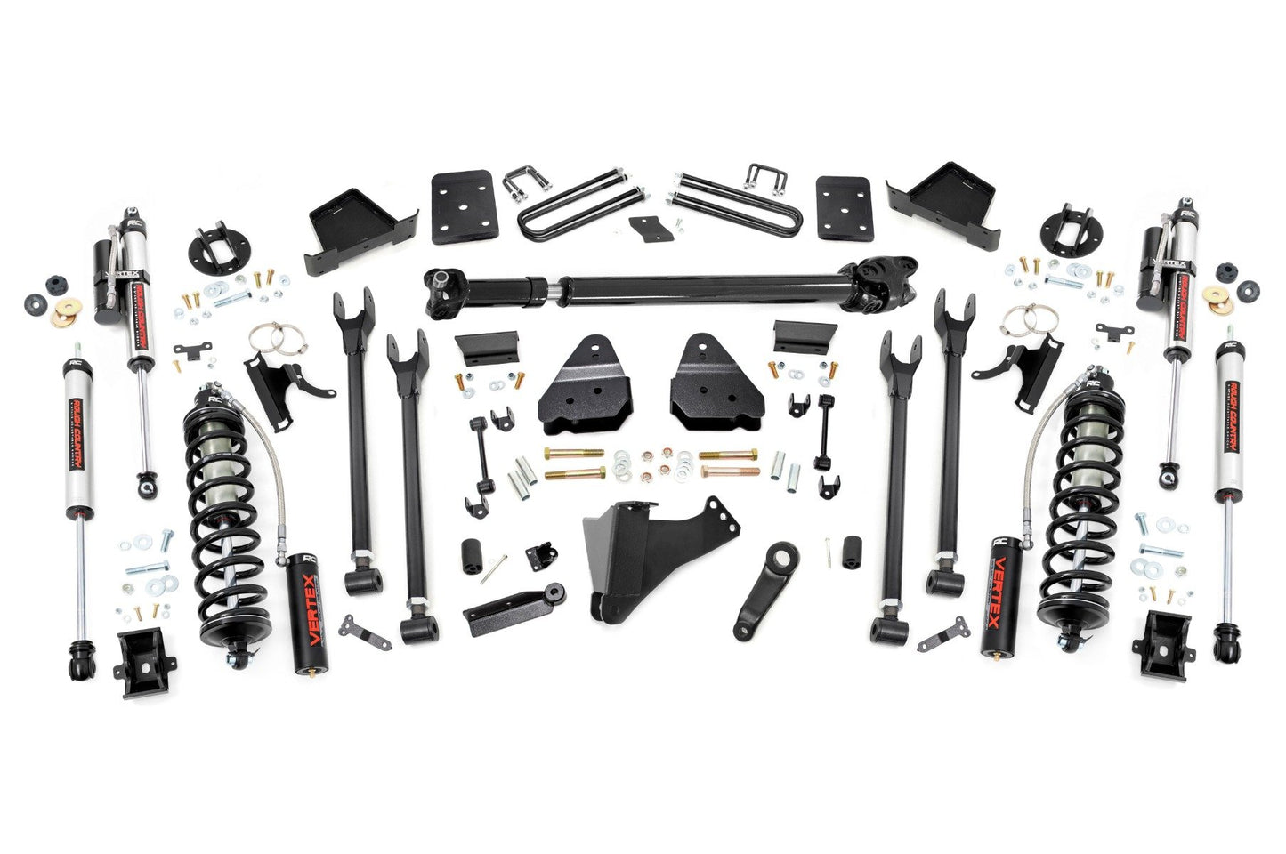 Rough Country 6 Inch Lift Kit  |  4-Link  |  No OVLD  |  D/S  |  C/O Vertex | Ford F-250/F-350 Super Duty (17-22)
