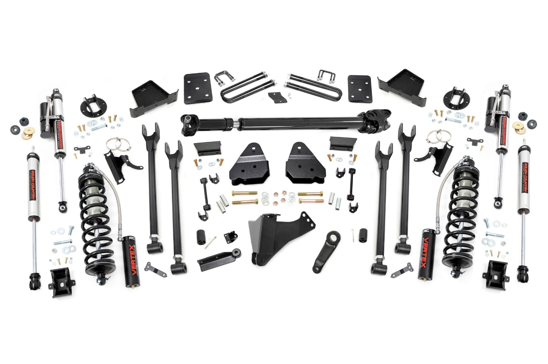 Rough Country 6 Inch Lift Kit  |  4-Link  |  No OVLD  |  D/S  |  C/O Vertex | Ford F-250/F-350 Super Duty (17-22)
