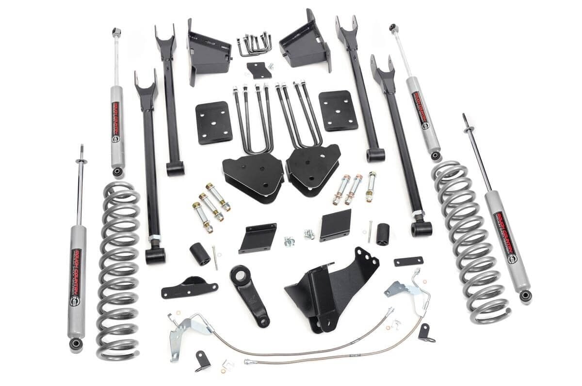 Rough Country 6 Inch Lift Kit |4-Link | No OVLD | Ford F-250 Super Duty 4WD (2015-2016)