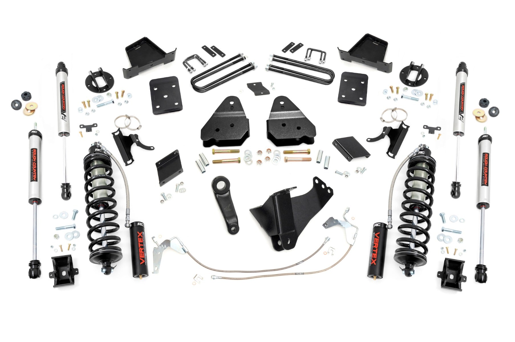 Rough Country 6 Inch Lift Kit  |  Diesel  |  OVLD  |  C/O V2 | Ford F-250 Super Duty (15-16)