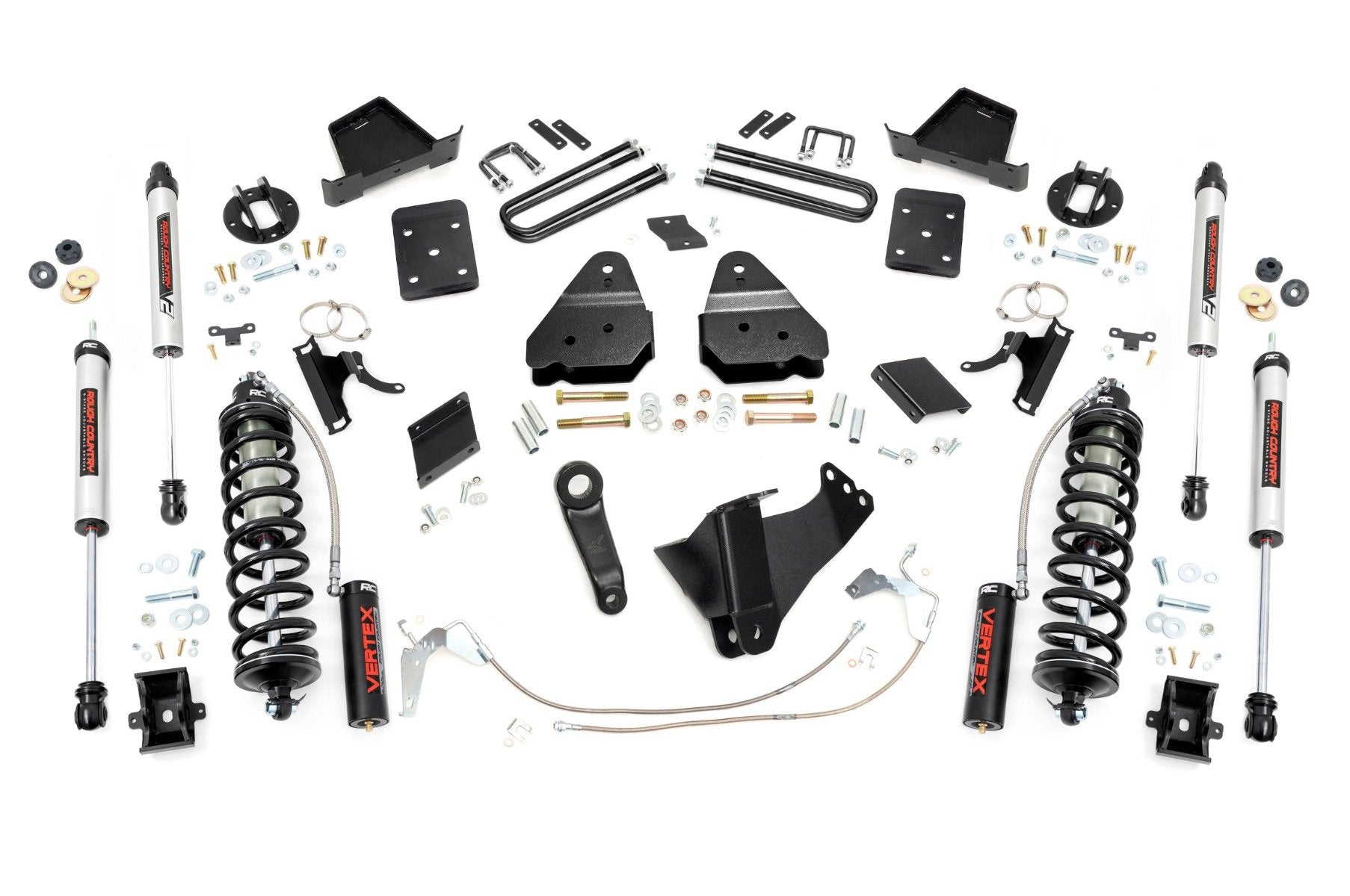 Rough Country 6 Inch Lift Kit  |  Gas  |  No OVLD  |  C/O V2 | Ford F-250 Super Duty (15-16)