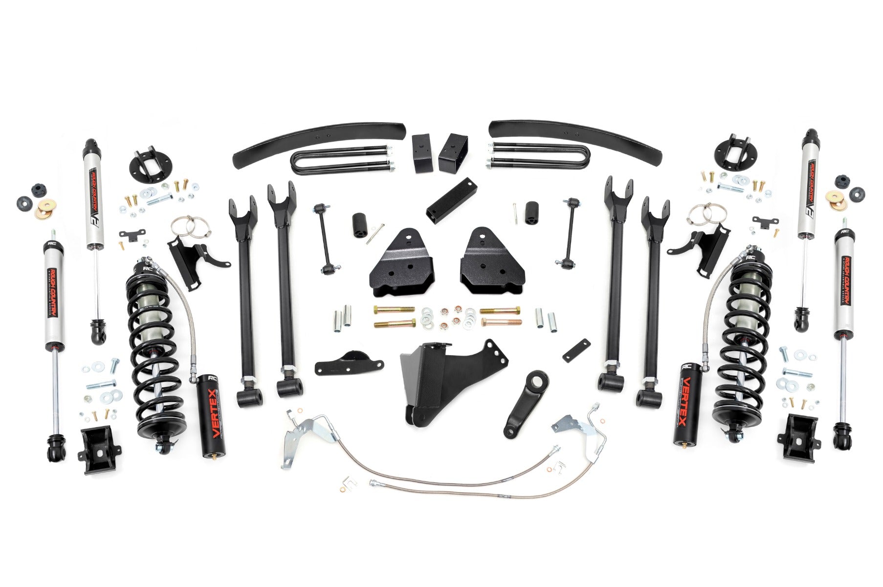 Rough Country 6 Inch Lift Kit  |  Diesel  |  4 Link  |  C/O V2 | Ford F-250/F-350 Super Duty (08-10)