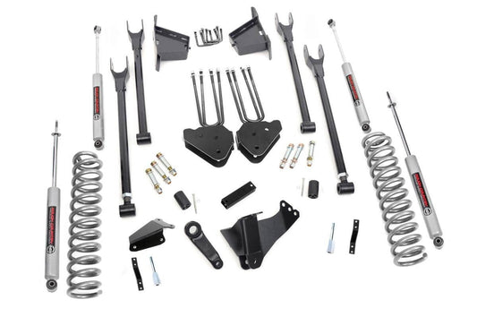Rough Country 8 Inch Lift Kit | 4 Link | RR Blocks | Ford F-250/F-350 Super Duty 4WD (05-07)