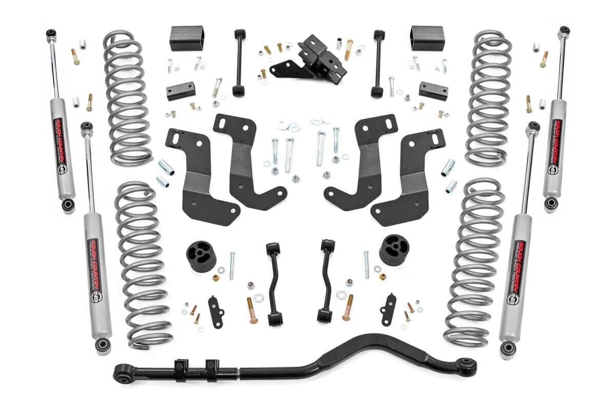 Rough Country 3.5 Inch Lift Kit | C/A Drop | 2-Door | Jeep Wrangler JL 4WD (2018-2023)