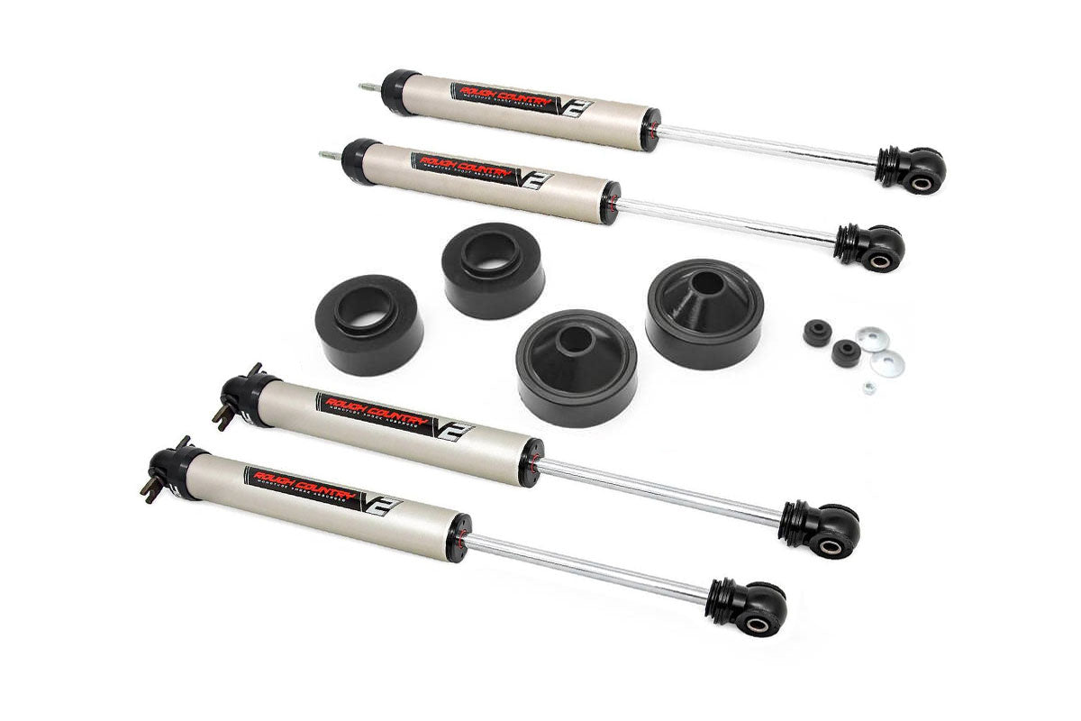 Rough Country 1.75 Inch Lift Kit | V2 | Jeep Wrangler JK/Wrangler Unlimited  (2007-2018)