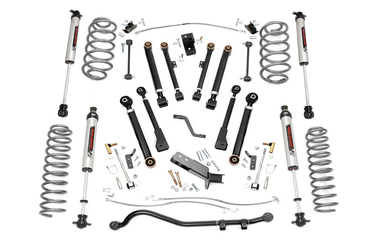 Rough Country 4 Inch Lift Kit | X-Series | V2 | Jeep Wrangler TJ (97-06)/Wrangler Unlimited (04-06)