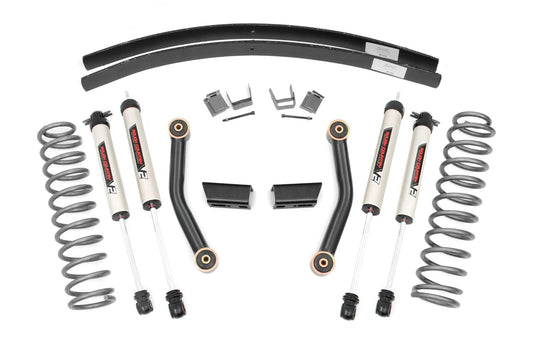 Rough Country 3 Inch Lift Kit | SII | RR AAL | V2 Shocks | Jeep Cherokee XJ 2WD/4WD (84-01)