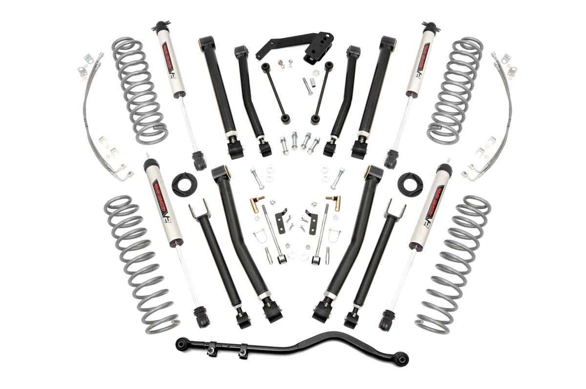 Rough Country 4 Inch Lift Kit | X-Series | V2 | Jeep Wrangler Unlimited 2WD/4WD (2007-2018)