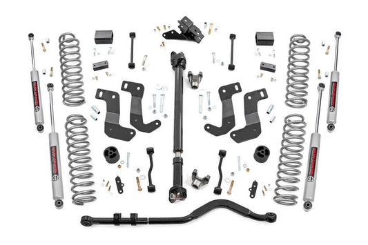 Rough Country 3.5 Inch Lift Kit | C/A Drop | FR D/S | Jeep Wrangler Unlimited 4WD (24-26)