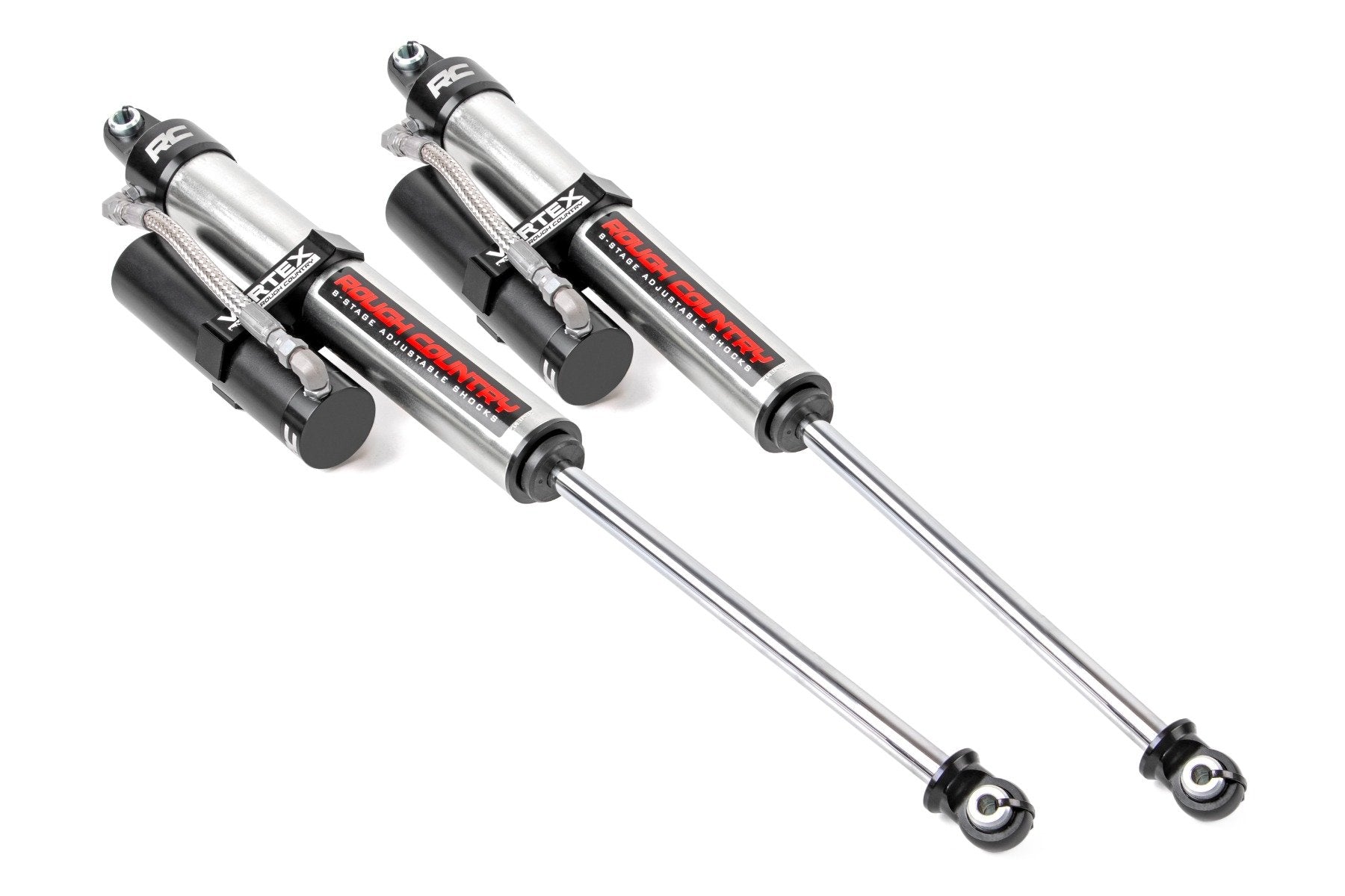 Rough Country Vertex 2.5 Reservoir Rear Shocks | 4-8" | Ford F-250 Super Duty 4WD (17-26)