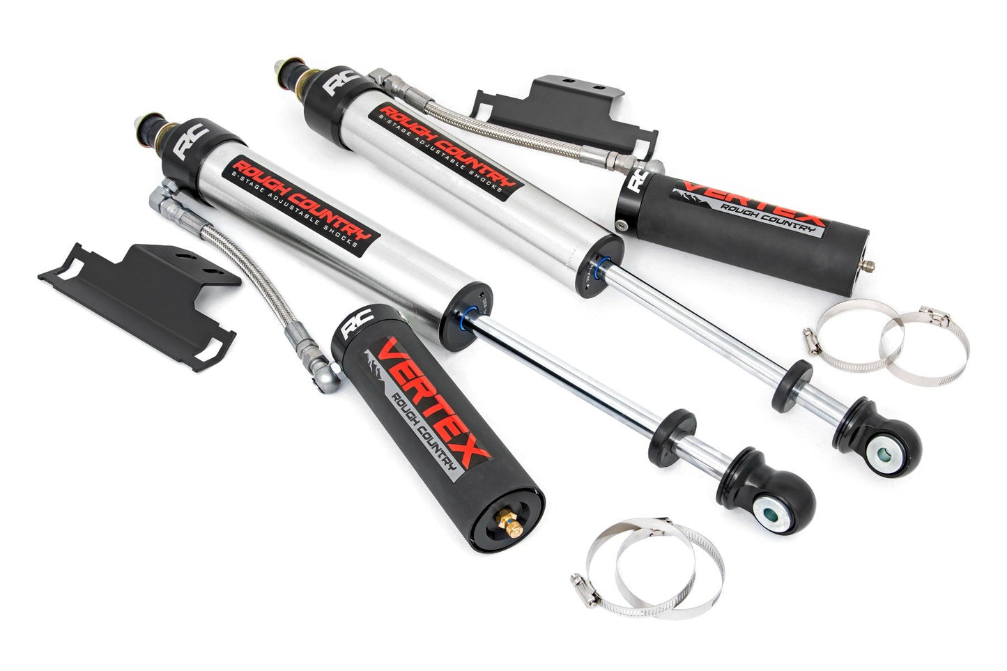 Rough Country Vertex 2.5 Reservoir Rear Shocks | 3" | Toyota Tacoma 2WD/4WD (2005-2023)
