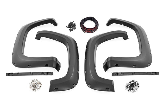 Rough Country Pocket Fender Flares | GA0 Northsky Blue | Chevy Silverado 2500 HD/3500 HD (20-26)