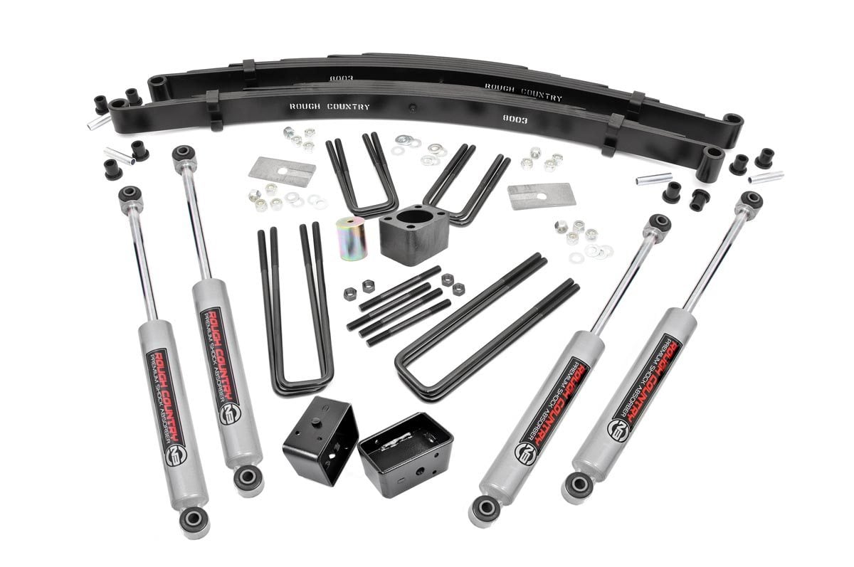 Rough Country 4 Inch Lift Kit | Rear Blocks | Dodge W200 Truck/W300 Truck 4WD (1978-1980)