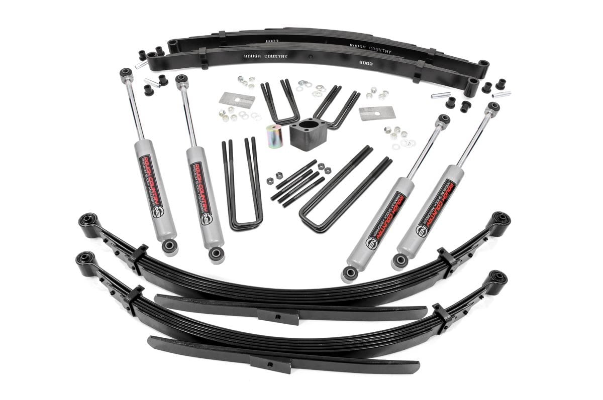 Rough Country 4 Inch Lift Kit | Rear Springs | Dodge W200 Truck/W300 Truck 4WD (1978-1980)