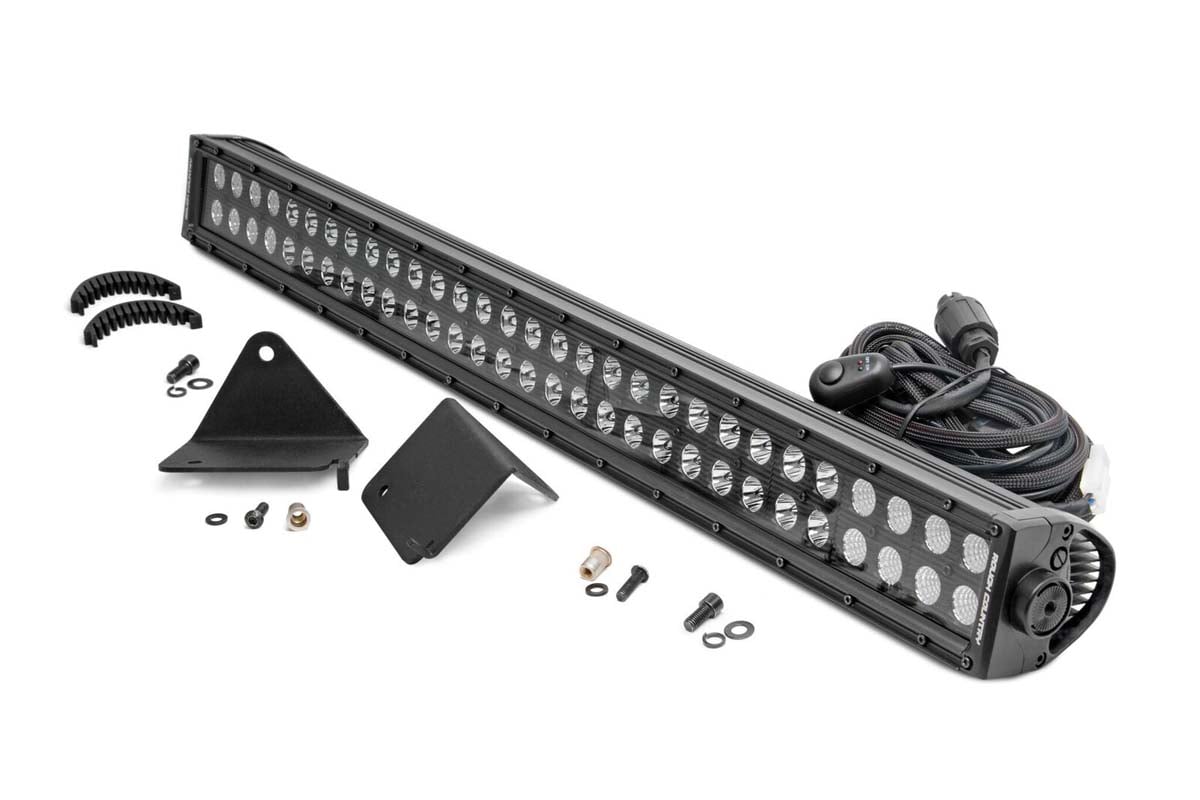Rough Country LED Light | Under Bed | 30" Black Dual Row | Can-Am Defender HD 5/HD 8/HD 9/HD 10