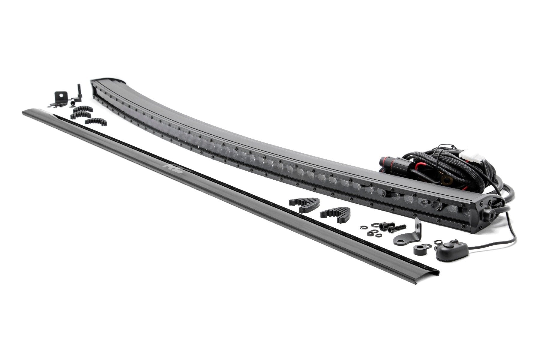 Rough Country 50 Inch Black Series LED Light Bar | Curved | Single Row