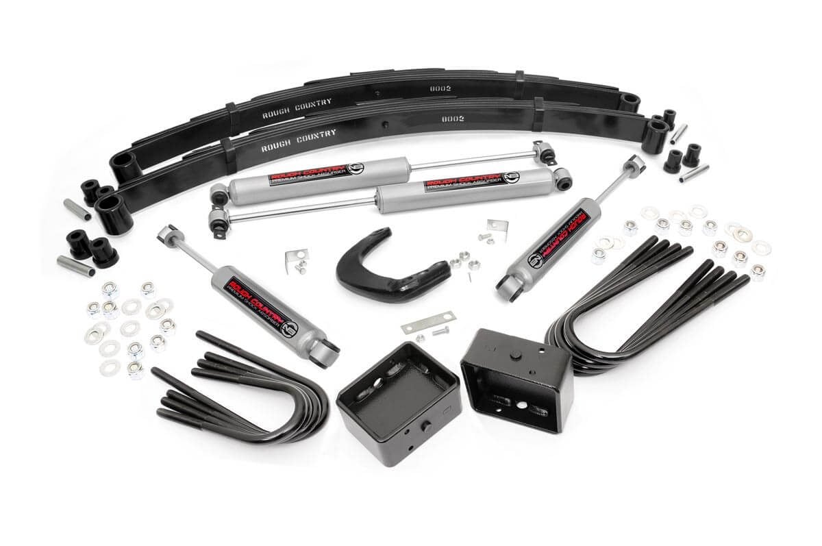 Rough Country 4 Inch Lift Kit | Chevy/GMC C10/K10 Truck & SUV/K5 Blazer 4WD (1977-1991)