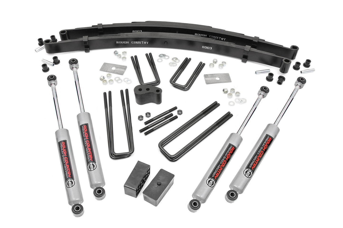 Rough Country 4 Inch Lift Kit | Rear Blocks | Dodge W100 Truck/W200 Truck 4WD (1970-1974)