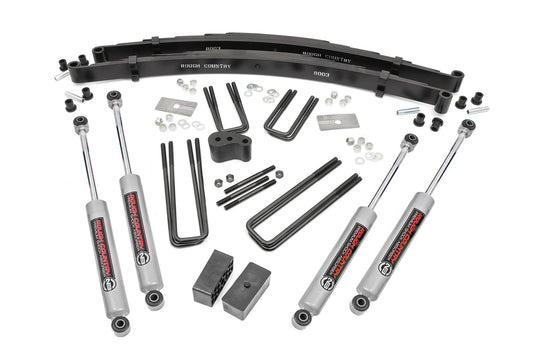 Rough Country 4 Inch Lift Kit | Rear Blocks | Dodge W100 Truck/W200 Truck 4WD (1970-1974)