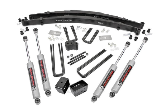 Rough Country 4 Inch Lift Kit | Rear Blocks | Dodge W100 Truck/W200 Truck 4WD (1974-1977)