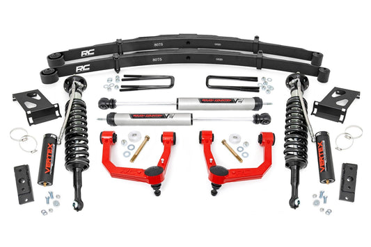Rough Country 3.5 Inch Lift Kit | Red UCA | Vertex/V2 | Toyota Tacoma 2WD/4WD (2005-2023)