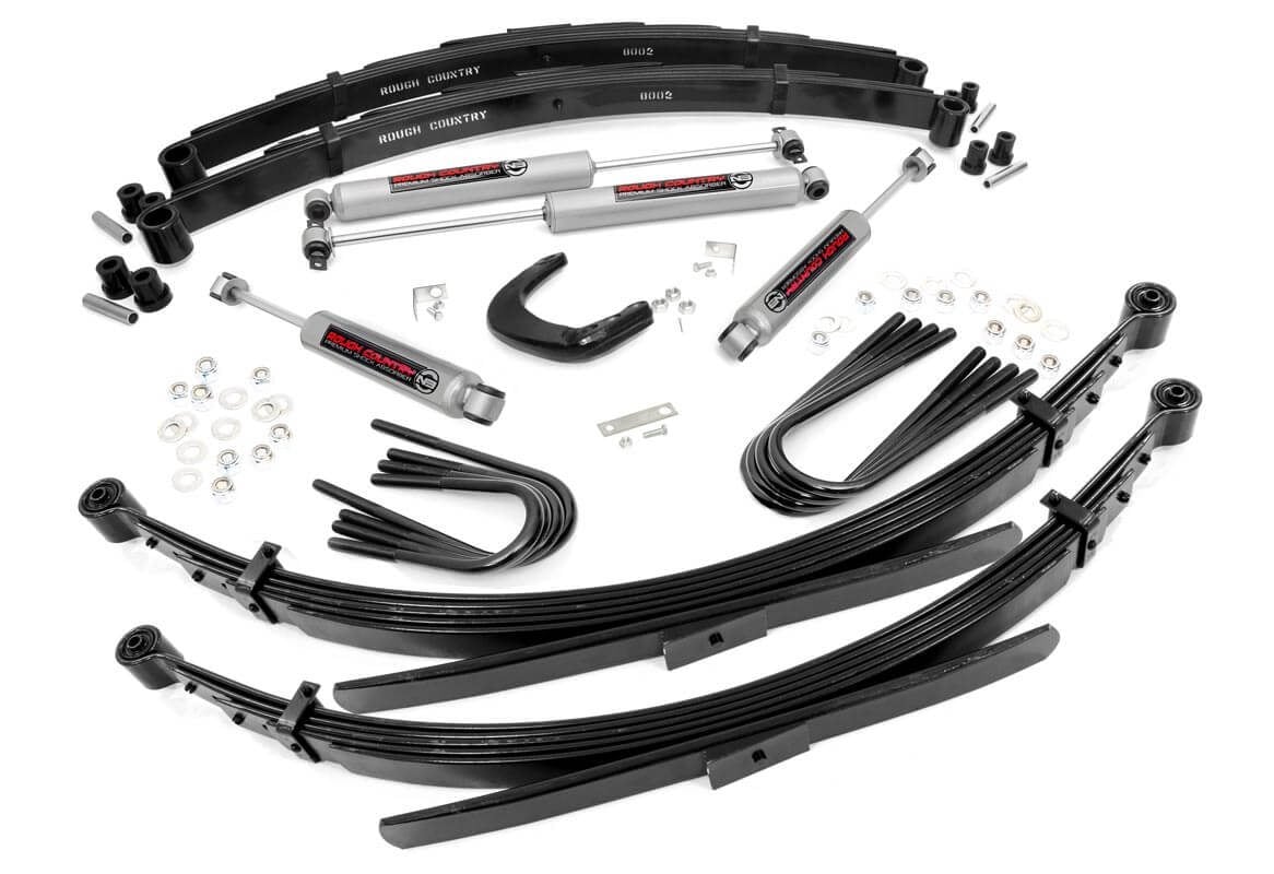 Rough Country 4 Inch Lift Kit | Chevy/GMC C10/K10 Truck & SUV/K5 Blazer 4WD (1977-1991)