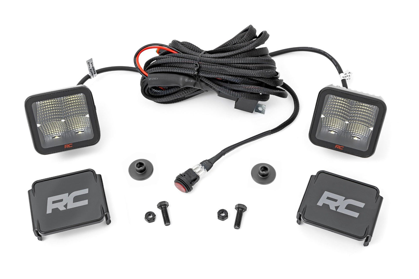 Rough Country LED Light Kit | Ditch Mount | 2" Spectrum Pair | Spot Pattern | Ford Bronco (21-25)