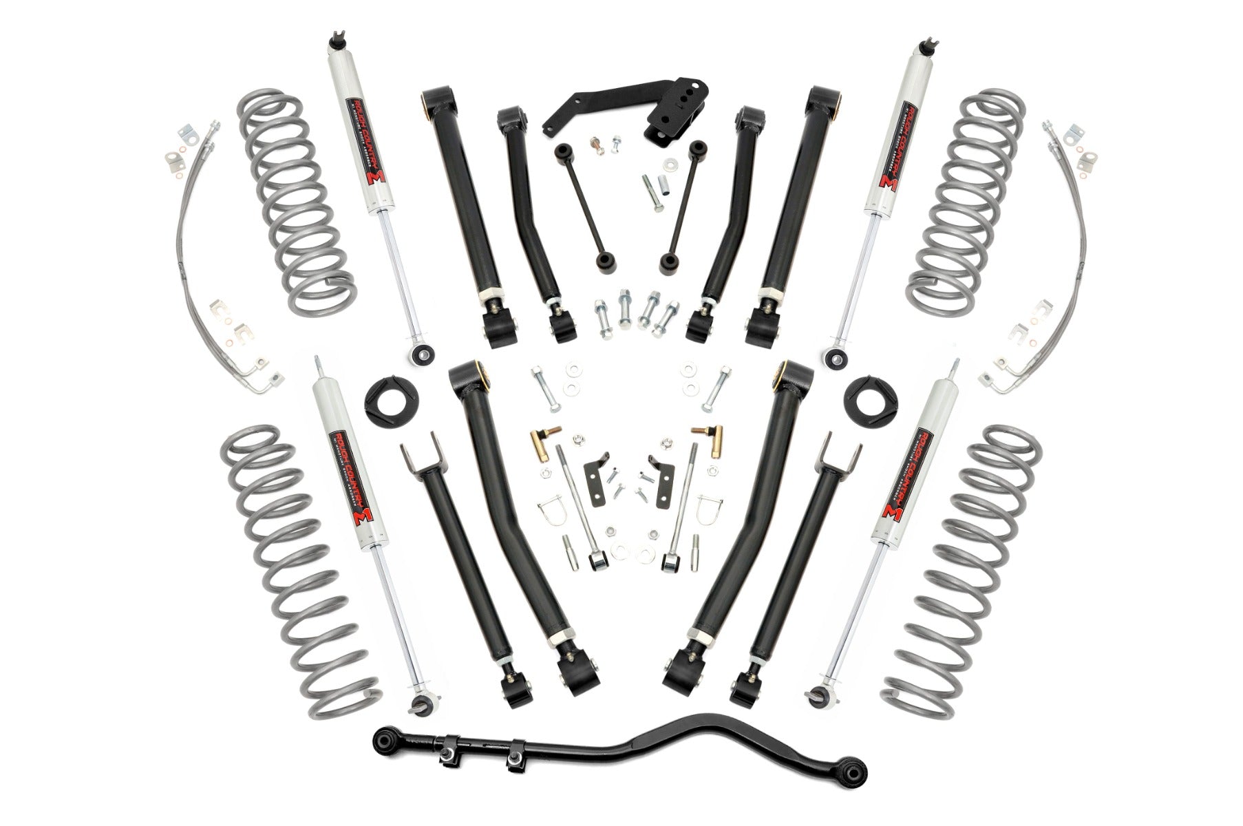 Rough Country 4 Inch Lift Kit | X-Series | M1 | Jeep Wrangler Unlimited 2WD/4WD (2007-2018)
