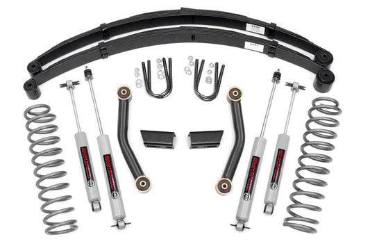 Rough Country 3 Inch Lift Kit | Series II | RR Springs | Jeep Cherokee XJ 2WD/4WD (84-01)
