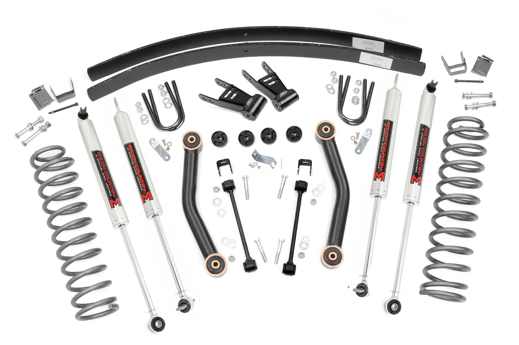 Rough Country 4.5 Inch Lift Kit | M1 | Rear AAL | Jeep Cherokee XJ 2WD/4WD (1984-2001)