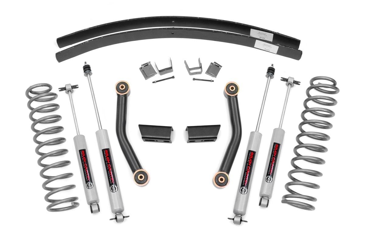 Rough Country 3 Inch Lift Kit | Series II | RR AAL | Jeep Cherokee XJ 2WD/4WD (1984-2001)