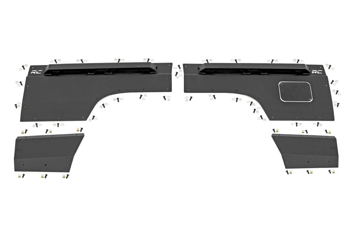 Rough Country Fender & Quarter Panel Armor | Rear | Combo | Jeep Cherokee XJ 2WD/4WD (97-01)