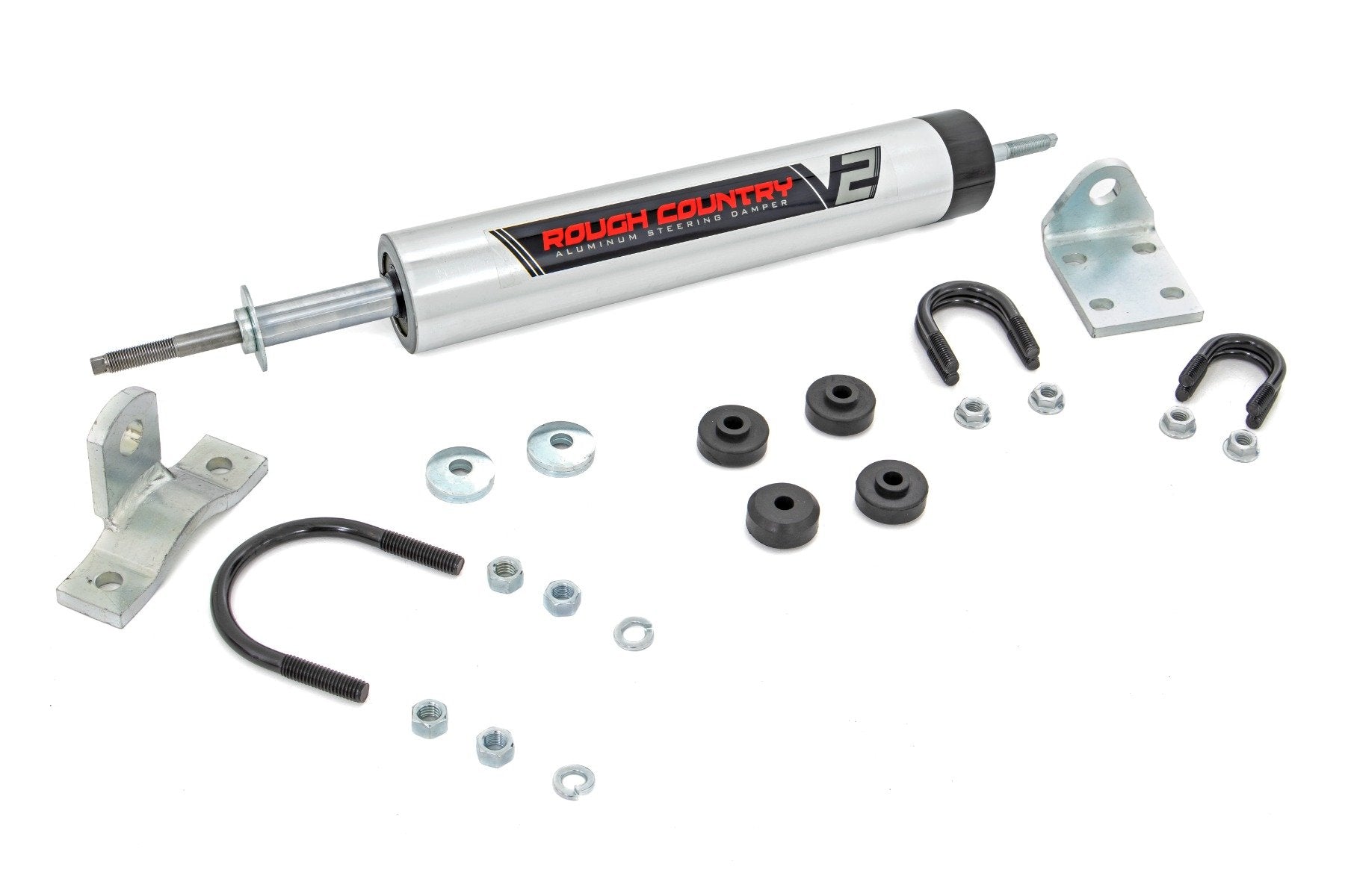 Rough Country V2 Steering Stabilizer | Multiple Makes & Models (Dodge/Jeep)