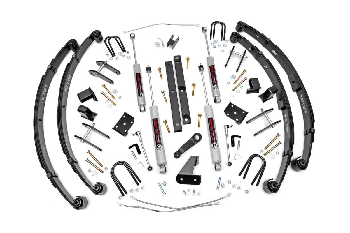 Rough Country 4.5 Inch Lift Kit | X-Series | Power Steer | Jeep Wrangler YJ 4WD (1987-1995)