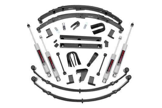 Rough Country 4 Inch Lift Kit | Power Steer | Jeep Wrangler YJ 4WD (1987-1995)