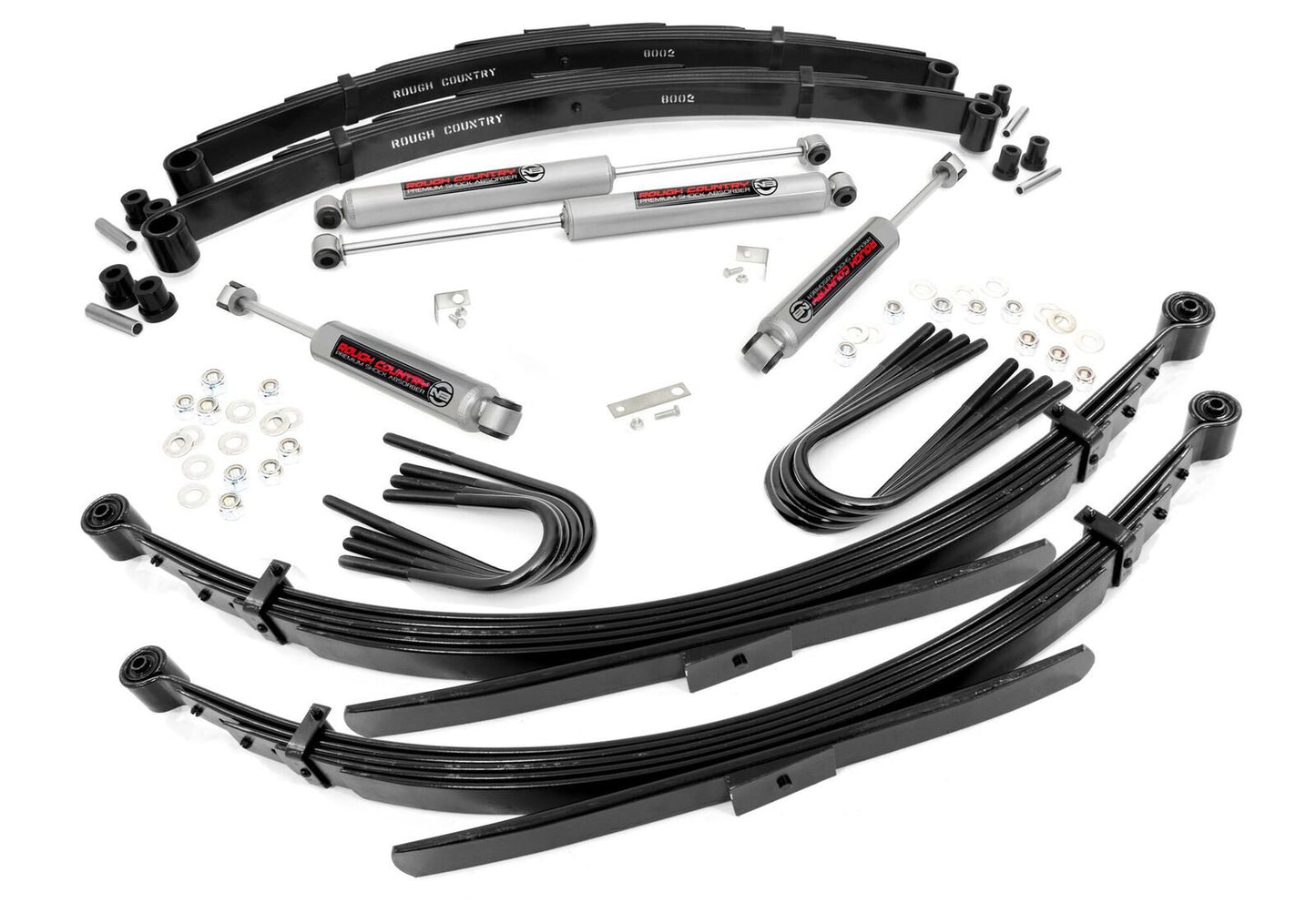 Rough Country 2 Inch Lift | 52 Inch Rear Springs | Chevy/GMC C10/K10 Truck & SUV/K5 Blazer (73-76)